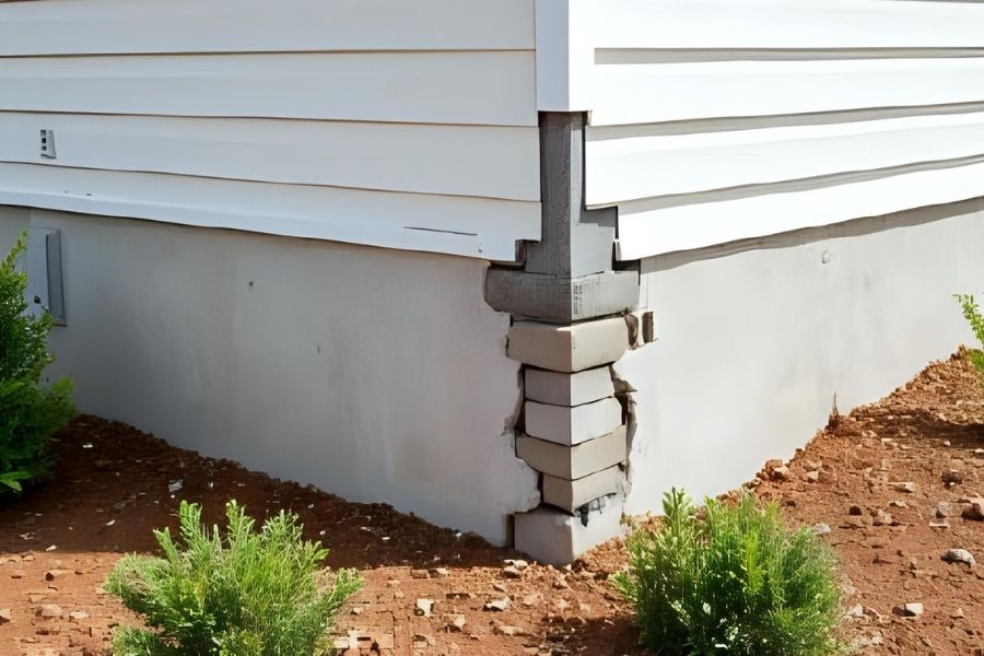 house foundation crack