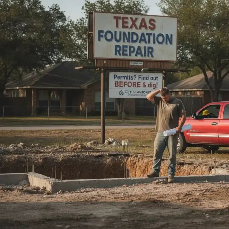 Do you need a permit for foundation repair in Texas?